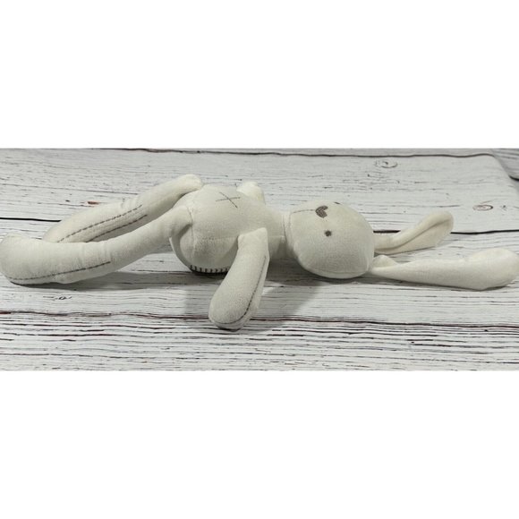BBSKY Bunny Rabbit Lovey Plush 15" White Stitched Eyes Stuffed Animal Kids Toy - Picture 7 of 8